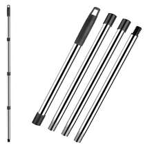 4-Section Stainless Steel Mop Replacement Handle, Extendable Green Mop Head Handle For Household Cleaning(Mop Head&Base Not Include) - Black - View 10