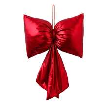 Adorno colgante de árbol de Navidad con lazo de cuero glaseado, decoración del hogar para fiestas, decoración navideña, decoración de invierno para el hogar