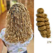 Extensión de cabello trenzado rizado francés sintético de 12 pulgadas, estilo boho, para peinado de bob corto de 12 pulgadas y 150 gramos, para mujeres en días festivos, fiestas, Halloween, Navidad, festivales de música, carnaval y Año Nuevo