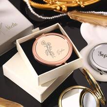 1 Gương trang điểm nhỏ gọn tùy chỉnh - Quà tặng đám cưới thanh lịch - Quà tặng tiệc độc thân - Gương trang điểm khắc đẹp mắt - Quà tặng phù dâu, Đa năng, Bền, Trang trí, Có thể tái sử dụng, Tinh tế, Phong cách, Chất lượng cao, Nhiều màu sắc, Hiện đại, Tùy chỉnh, Cá nhân hóa - Nhiều màu - Xem 6