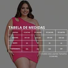 Plus Size Dresses - 玫紅色 - 查看 2