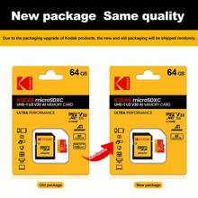 Tarjeta de memoria Kodak 32GB C10 Micro SD 64GB 128GB de alta velocidad 100MB/S U3 V30 Clase 10 Tarjeta Microsd 256gb 512gb con adaptador Mini TF para cámara, PC y teléfonos - Rojo - Ver 11