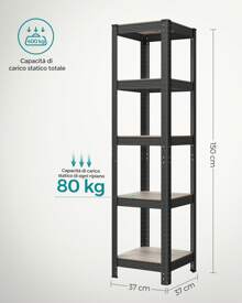 SONGMICS Utility Shelves - 黑色 - 查看 8