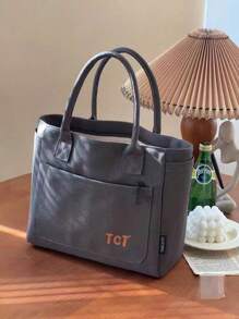 1pc Personalized Tote Bag, Shoulder Bag, Casual Shopping Bag, Large Capacity Shoulder Bag, Suitable For Work, Travel, Multi-Functional, High Capacity, Lightweight, Practical, Anniversary, Christmas, Vacation, Suitable For Outdoor/Commute/Travel/School/Outing/Sports/Shopping/Daily Use