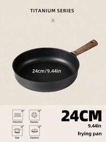 Cookware Set Titanium Non-Stick Pan, Flat Non-Stick Pan, All-In-One For Frying, Boiling And Stir-Frying, Non-Stick Pan For Stir-Frying, Induction Cooker, Universal