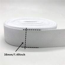 1卷5码38毫米PP织带帆布涤纶带适用于背包捆扎带工艺品DIY腰带包袋狗配件