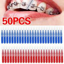 Interdental Brushes Sticks Pick Blue Red Dental Floss Teeth Tooth Toothpick - Multicolor - View 9