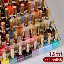 XEIJAYI 6pcs 15ML Spring Nail 2025 Fashion Nails Art Nail Gel Polish Soaking UV LED Nail Gel Salon Female Nail Art Tools Fashion Nails - 彩色 - 查看 8