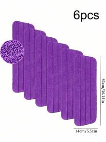 1/3/6Pcs Reusable Mop Pads For PowerMop, Wood Floor Pads Microfiber Mop Replacement Refills Machine Washable For All Floor Surfaces