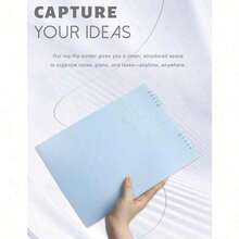 1pc Brain Hole Shelter! A Loose Leaf Notebook That Can Hold Bursts Of Inspiration, Daily Fragmented Thoughts, And Smooth Writing Without Paper Jams. It Is A Must-Have For Students And Workers - 藍色 - 查看 3