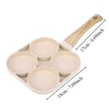 4-Cup Egg Omelette Pan Nonstick Egg Frying Pan, Versatile Breakfast Skillet For Eggs Cooker , Pancakes, Plett, Crepes, Compatible With Gas Stove And Induction Cooktop Cookware - Multicolor - View 13