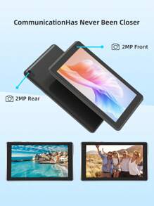 Tablet Android 15 Tablet, 2GB RAM 32GB ROM/2.4G WiFi/RK3326S 4-Core 1.5Ghz/BT 5.2/FHD IPS Display/2MP+2MP Dual Camera/3000mAh/Support 512GB SD Expansion/For Online Lesson,Reading,Games,Support Widevine L1(No Adapter)