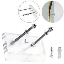 Skateboard Deck Display Wall Mount Hanger Rack Longboard Hanging Holder - Clear - View 1