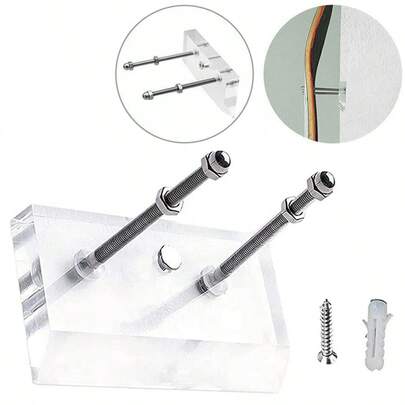 Skateboard Deck Display Wall Mount Hanger Rack Longboard Hanging Holder