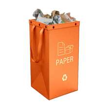 1pc/3pcs Foldable Trash Can, Reusable, Easy To Clean, Large Capacity, Durable Garbage Bin For Outdoor, Kitchen, Living Room Waste Sorting