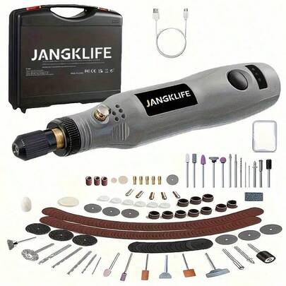 1 Set Mini Drill, Rotary Tool Kit With Box Rotary Tool Accessories & Flex Shaft, 3 Speed Rotary Multi-Tool For Crafting DIY Project Tools