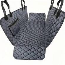 Capa de assento de carro para cães de alta resistência - Protetor de assento traseiro antiderrapante para SUV, sedã e caminhão - Capa de assento de nylon para animais de estimação fácil de limpar - Proteção interna de carro à prova d'água e resistente a arranhões, forro de carga, projetada para cães