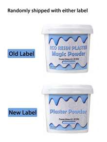 500克/1000克/1500克高密度石膏粉，适用于DIY雕塑模具、花瓶制作、铸造生产，桶装石膏粉，4.4磅/6磅/7磅