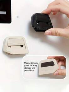 1件装便携式开箱工具，带可伸缩多功能刀，迷你专用刀片用于打开包装，磁性送货刀用于纸箱，带可伸缩磁性冰箱挂钩，方便取用包裹、信件和信封 - 彩色 - 查看 5