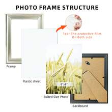 1 件/4 件现代简约银色拼贴相框，可展示 3.5x5 英寸、4x6 英寸、5x7 英寸、6x8 英寸、8x10 英寸照片，非常适合墙壁装饰、母亲节、父亲节、情人节、万圣节、圣诞节和其他节日（随机包含相纸） - 銀色 - 查看 8