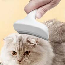Stainless Steel Tooth Cat Detangling Brush Arched Head Anti Pet Grooming Tool Ergonomic Handle Pet Care Supplies