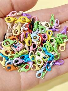 10pcs/50pcs/100pcs Enameled Colorful Zinc Alloy Lobster Clasp, DIY Necklace Bracelet Bag Charm Connector Accessories - Lobster Clasp - View 11