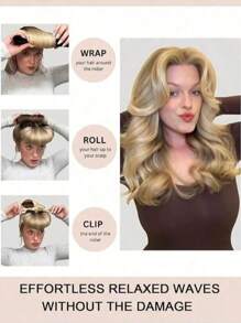 4/5件套女士卷发工具套装，丝滑柔顺免加热卷发套装，包含卷发棒和电卷发棒，适合睡眠时使用，高回弹橡胶填充，更柔软耐用，轻松打造卷发，日常、度假、派对、旅行必备，卷发神器
