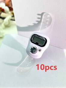 Mini Electronic Finger Counter/Ring-Shaped Manual Counter, Random Color, Suitable For Knitting, Prayer (Tasbih), Games, Sports, And Other Counting Purposes - Multicolor - View 13