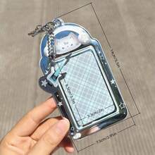 Silver Rock Bass Cute Kitten 3-Inch Card Holder PVC Student Idol Photo Card Storage Case Kpop - Color - View 2