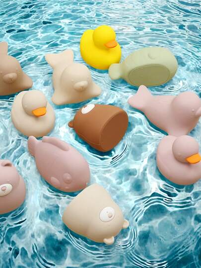 柔软、可挤压、可漂浮的婴儿洗澡玩具，适合儿童和婴儿淋浴、浴缸玩耍，也非常适合婴儿游泳池。
