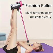 6Six-Tube Elastic Yoga Pedal Pull Rope For Stretching, Slimming & Muscle Training, Fitness Equipment For Belly, Waist, Arms & Legs