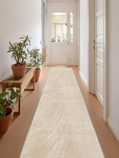 1pc Brown Rugs,Modern Minimalist Style,Runner Rug,900g/M² 0.5cm Thicknessnon-Slip Washable And Machine Washable,Home Decor, Living Room,Kitchens,Passage, Bedroom, Dining Room, Office, All Seasons