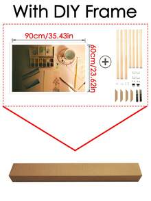 1pc Customized Large Canvas Poster, Can Be Customized For Decoration, Personalized Large Canvas Printing, Can Choose DIY Frame Or Canvas Only, Suitable For Christmas/Bedroom Decor - Cartoon - View 20