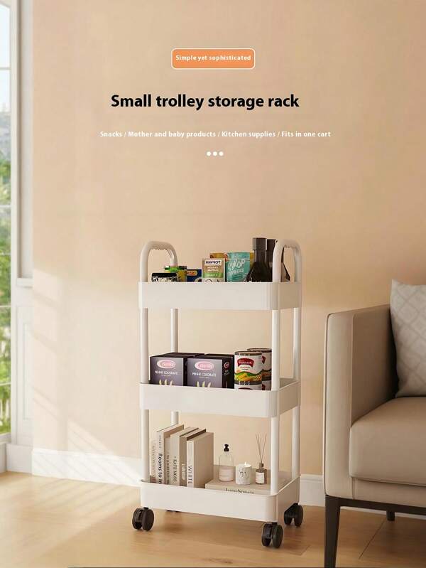 2/3/4/5/Rolling Storage Cart, Thick Tube Lingerie Organiser, Strong Load Capacity, Multi-Tier Storage Racks For Kitchen, Bedroom And Outdoor Camping, Plastic Design, Multi-Functional Storage Cart | Stylish Modern Racks | Sturdy Storage Racks, Racks, Trolleys, Floor To Ceiling Slit, Kitchen, Multi-Tier Mobile Bathroom, Toilet, Bedside Storage Bookshelf