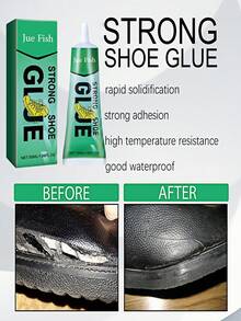 JUE FISH Superklej do naprawy obuwia, uniwersalny klej do butów, skóry, toreb, sof, wodoodporny, szybkoschnący, elastyczny, wygodny i łatwy w użyciu - Wielokolorowe - Zobacz 9