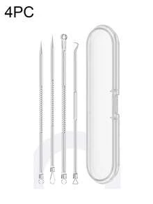14PCS Stainless Steel Blackhead Removal Tool Set Stainless Steel Acne Removal Tool - Professional Acne Squeezing Kit Beauty Salon Special Blackhead Remover, Acne Needle Tool Pore Cleaner, Deep Cleansing Facial Skin Care Tool, Blackhead Remover, Beauty, Skin Care Products, Spa, Self Care, Skin Care Tools, Face Care, Esthetician Supplies, Skin, Face Wash, Facial - Silver - View 12