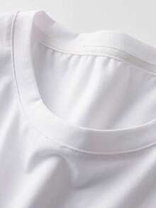 Estilo minimalista, camiseta de manga corta de cuello redondo impresa con patrón de bicicleta camiseta de tela cómoda y transpirable moda blusa deportiva casual hombre 100% camiseta de ropa de estilo callejero de algodón (para un efecto relajado, elija un tamaño más grande) - Blanco - Ver 4