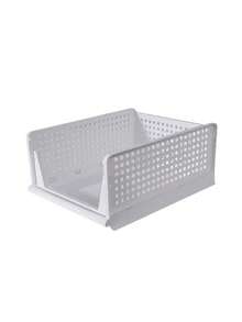 1 ngăn kéo đựng đồ trong tủ quần áo, hộp đựng quần áo len có thể gấp gọn dung tích lớn có ngăn chia - trắng - Xem 14