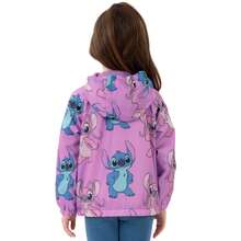 Lilo & Stitch Chaqueta Disney Stitch, chaqueta impermeable para niñas Lilo y Stitch, impermeable para niñas, impermeable Angel para niños - Lila Púrpura - Ver 5