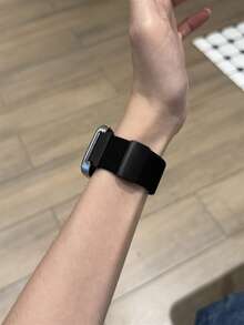 1 条弹性编织磁性表带，兼容华为 Watch Fit 1/Fit 2/Fit 3/Fit 4/4Pro 智能手表表带 - 黑色 - 查看 4