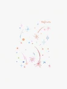 Colorful Star Temporary Tattoo Stickers, Waterproof & Sweatproof, Suitable For Fashion Lovers And Valentine's Day, Unisex