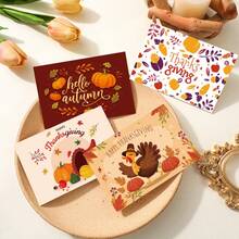 Thanksgiving Greeting Cards, Creative Ideas, Gratitude, Blessings, Message Cards, Holiday Cards, Including Envelopes, Halloween Greeting Cards, Thanksgiving Greeting Cards, 6pcs