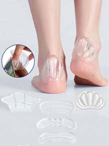 200pcs/2pcs Women's Silicone Heel Pads, Designed To Fit Snugly, Reduce Heels, And Prevent Heel Rubbing. These Heel Pads Are Thickened, Non-Slip, And Wear-Resistant, Making Them Comfortable For Long Periods Of Standing And Walking. Perfect For High Heels And Shoes, For Daily Commuting, Dating, Shopping, Or Holiday Gifts