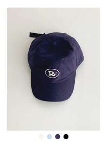 1pc New Arrival Contrasting Color Wide Brim Small Face Baseball Cap, Student Letter American Style Baseball Hat,