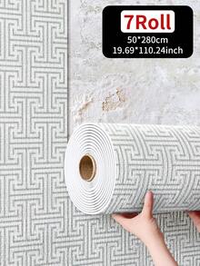 1 Rotolo di carta da parati autoadesiva, impermeabile e resistente all'umidità, facile da installare, può essere tagliata e rimossa liberamente, adesivi murali in vinile da staccare e incollare, adatti per decorare soggiorni, cucine, uffici, camere da letto e stanze, decorazioni murali fai-da-te, carta da parati per la decorazione della stanza e del soggiorno - Multicolore - Visualizzare 15