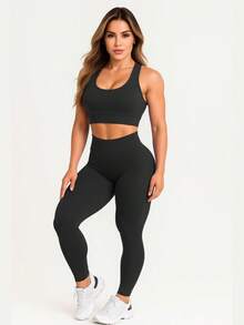 Women Sports Sets - Black - View 3