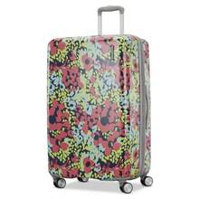 Moonlight II 28inch Checked Luggage With Spinner Wheels Poppy Pattern
