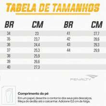 Chuteira Futsal Penalty Max 500 Locker Y-3 Unissex - LARANJA / PRETO - Visão 9