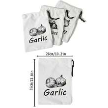 Reusable Vegetable Storage Bag, Drawstring Non-Woven Cloth Bag, Portable Home Shopping Bag, Kitchen Compartment Storage Bag, Light-Shielding, Suitable For Vegetables, Potatoes, Fruits, Garlic - Multicolor - View 13
