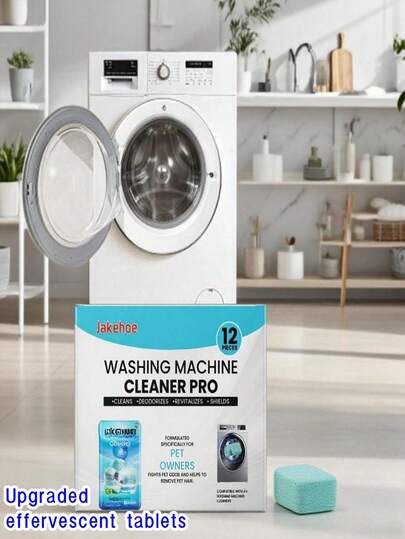 Tabletas limpiadoras para lavadora, limpieza profunda del tambor y la , eliminador de olores y residuos para lavadoras de carga frontal y superior de alta eficiencia, para sistemas sépticos, suministros de limpieza de lavandería, 10/20/50/100 piezas